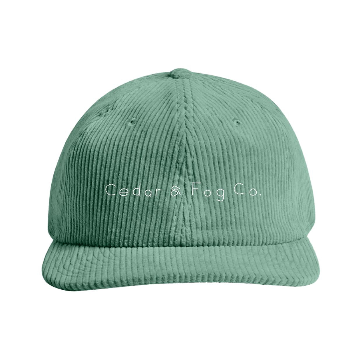 The Corduroy Road Cap — detail view