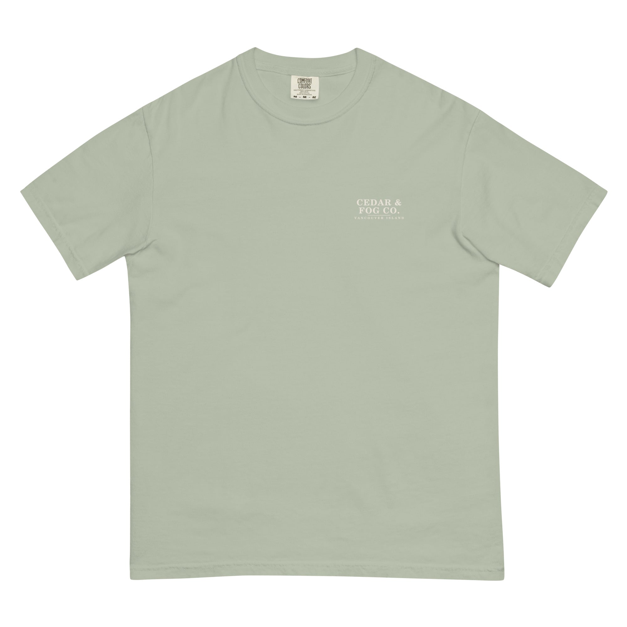 The Overcast Tee in bay, front view